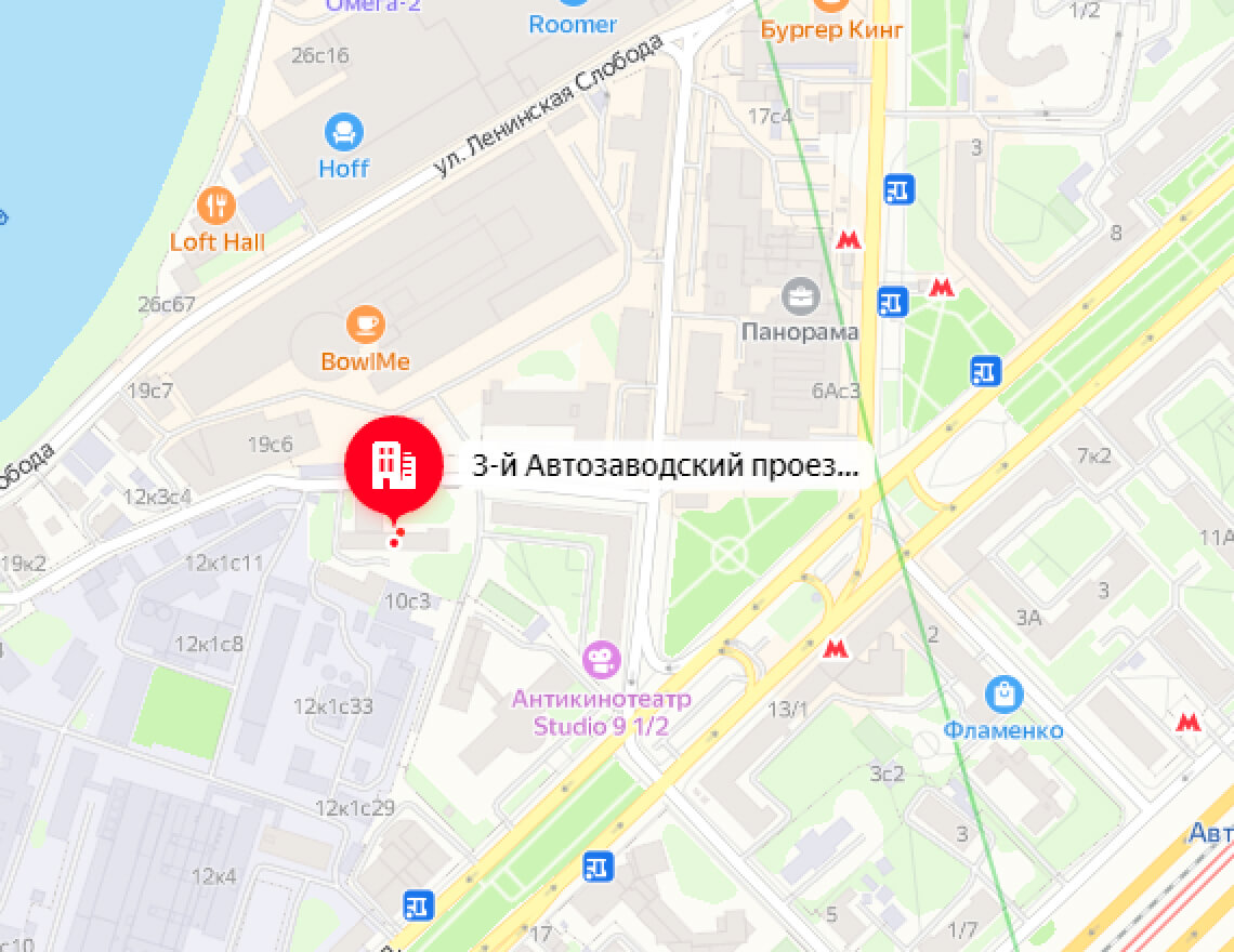 Декарт-Строй схема проезда Москва